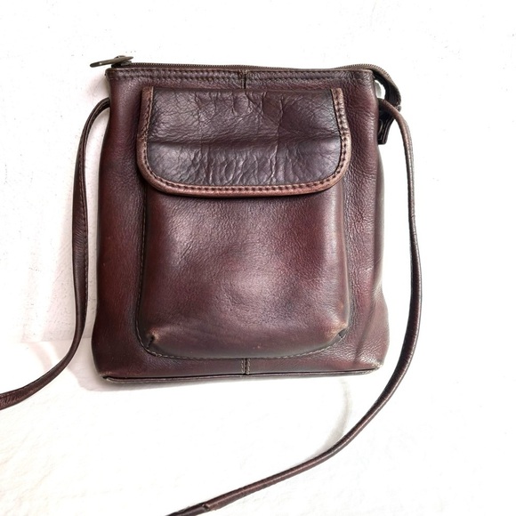 Le Donne Handbags - LE DONNE Vintage Genuine Leather Crossbody Bag Purse Minimalist Neutral Boho